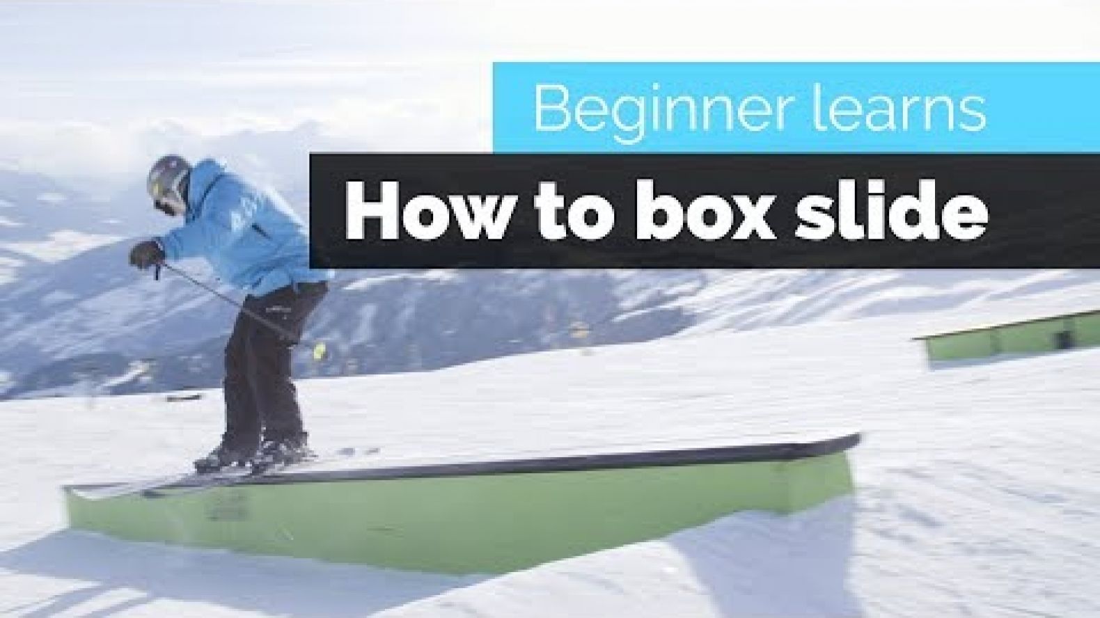 How to Box Slide on Skis Ski Slide Tutorial skibasics.de