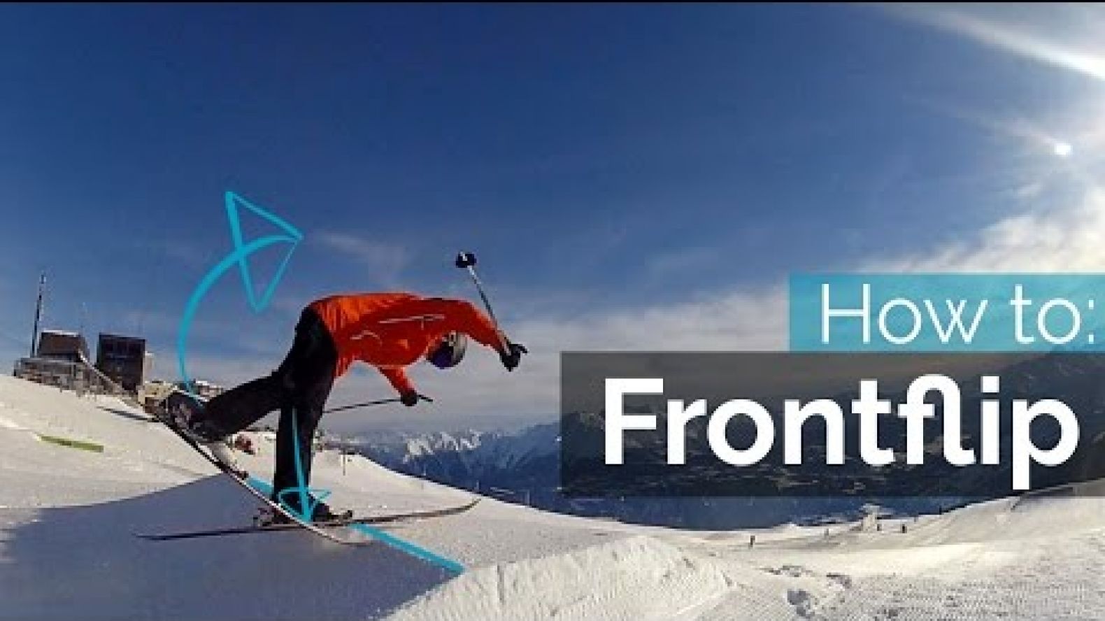 How to Frontflip on Skis Freestyle Skiing Tutorial skibasics.de